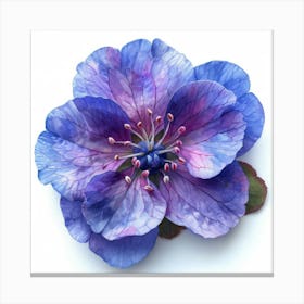 Blue Flower 6 Canvas Print