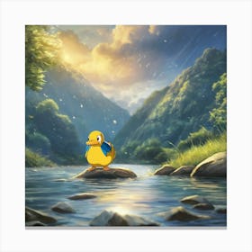 Pokemon Duck Canvas Print