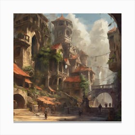 Fantasy City 95 Canvas Print