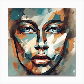 Abstract Face Two Art Print Canvas Print