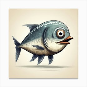 Cartoon Fish 5 Canvas Print