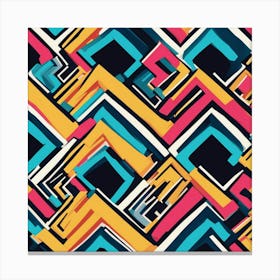 Abstract Geometric Pattern 7 Canvas Print