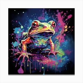 Frog Painting Canvas Print