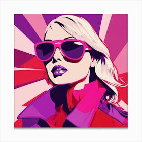 Girl In Sunglasses 1 Canvas Print