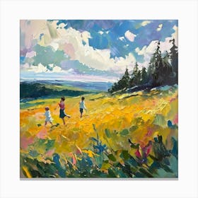 Children In The Meadow Canvas Print