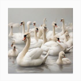 Swans 8 Canvas Print