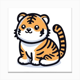 Cute Tiger 5 Canvas Print