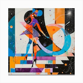 Dancer In Space Canvas Print
