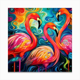 Flamingos 7 Canvas Print