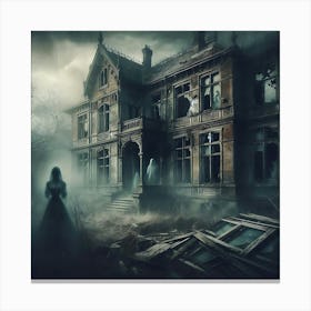 Haunted House 2 Canvas Print