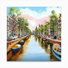 Amsterdam Canal 6 Canvas Print
