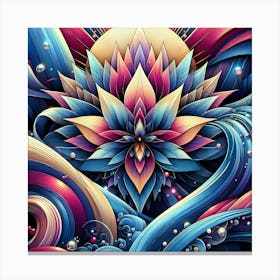 Psychedelic Flower 3 Canvas Print