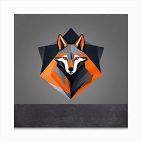 Wolf Logo Canvas Print