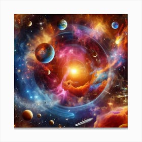Space Nebula Canvas Print