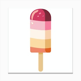 Ice Cream Popsicle Canvas Print