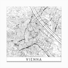 Vienna Map Canvas Print