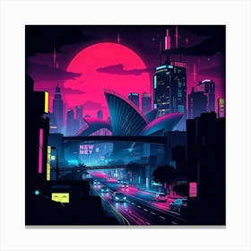 Neon City 4 Toile