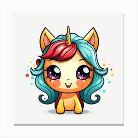 Cute Unicorn 537 Canvas Print