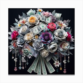 Bouquet Of Money 1 Canvas Print