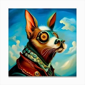 Steampunk Dog Canvas Print