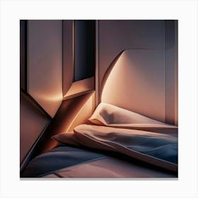 Room With A Bed Canvas Print