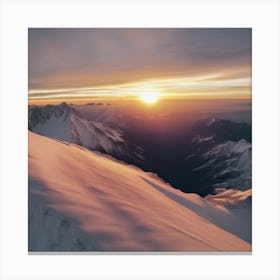 Mountain Sunset Canvas Print