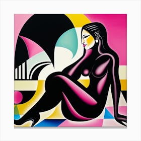 Her in abstract 12 Canvas Print