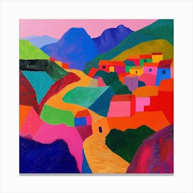 Abstract Travel Collection Peru 2 Canvas Print