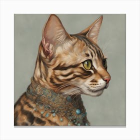 Bengal Cat Art print Canvas Print