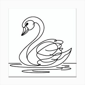 Swan Picasso style 6 Canvas Print