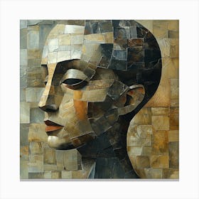 Woman'S Head Canvas Print