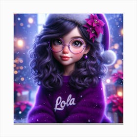 Christmas Girl 2 Canvas Print