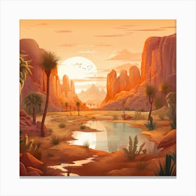 Desert Landscape 2 Canvas Print