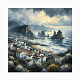 Sicily In The Rain Canvas Print