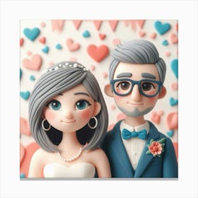 Wedding Cake Topper 1 Canvas Print