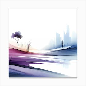 Abstract City Landscape Canvas Print