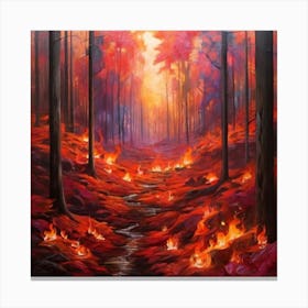 The Forest is burning 2 Canvas Print