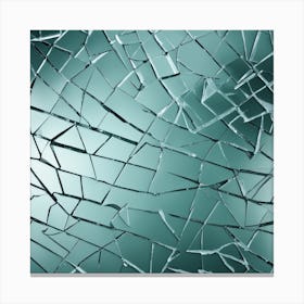 Broken Glass Background 2 Canvas Print