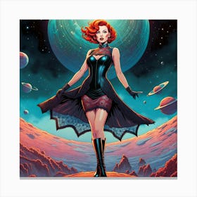 Red Haired Lady 6 Canvas Print