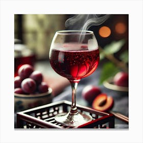 Sovereign Flame Plum Wine Canvas Print