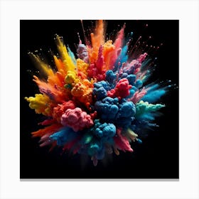 Colorful Powder Explosion 1 Canvas Print