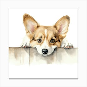 Pembrokeshire Corgi 4 Canvas Print