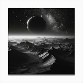 Space Landscape 17 Canvas Print