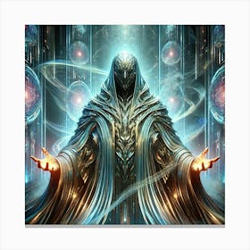 The Faceless Warden Scifi Canvas Print