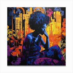 'The Woman In The City' Canvas Print