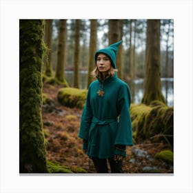 Elf In The Woods 1 Canvas Print