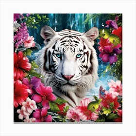 White Tiger 1 Canvas Print