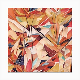 Tropical Plant Abstract Canvas Print