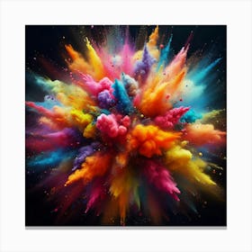 Colorful Powder Explosion 22 Canvas Print