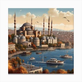 Blue Mosque Canvas Print
